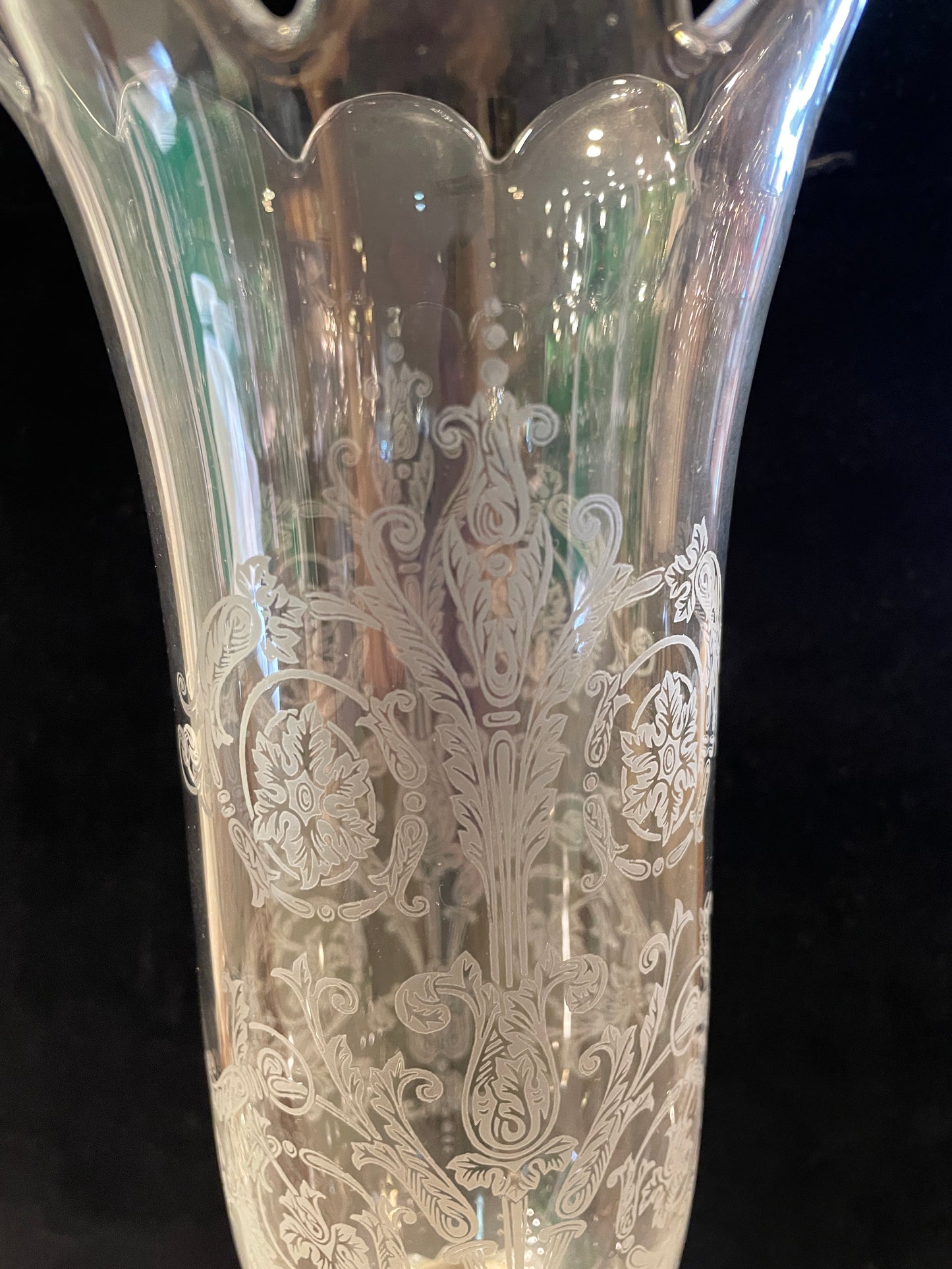Baccarat Medallion Hurricane Candelabras, a pair (0P3001)