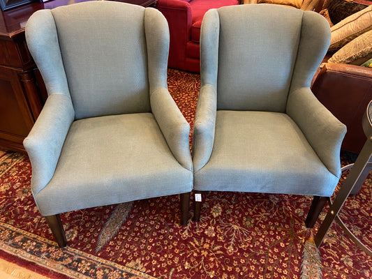 Pair of Cisco Wingback Chairs (25238)