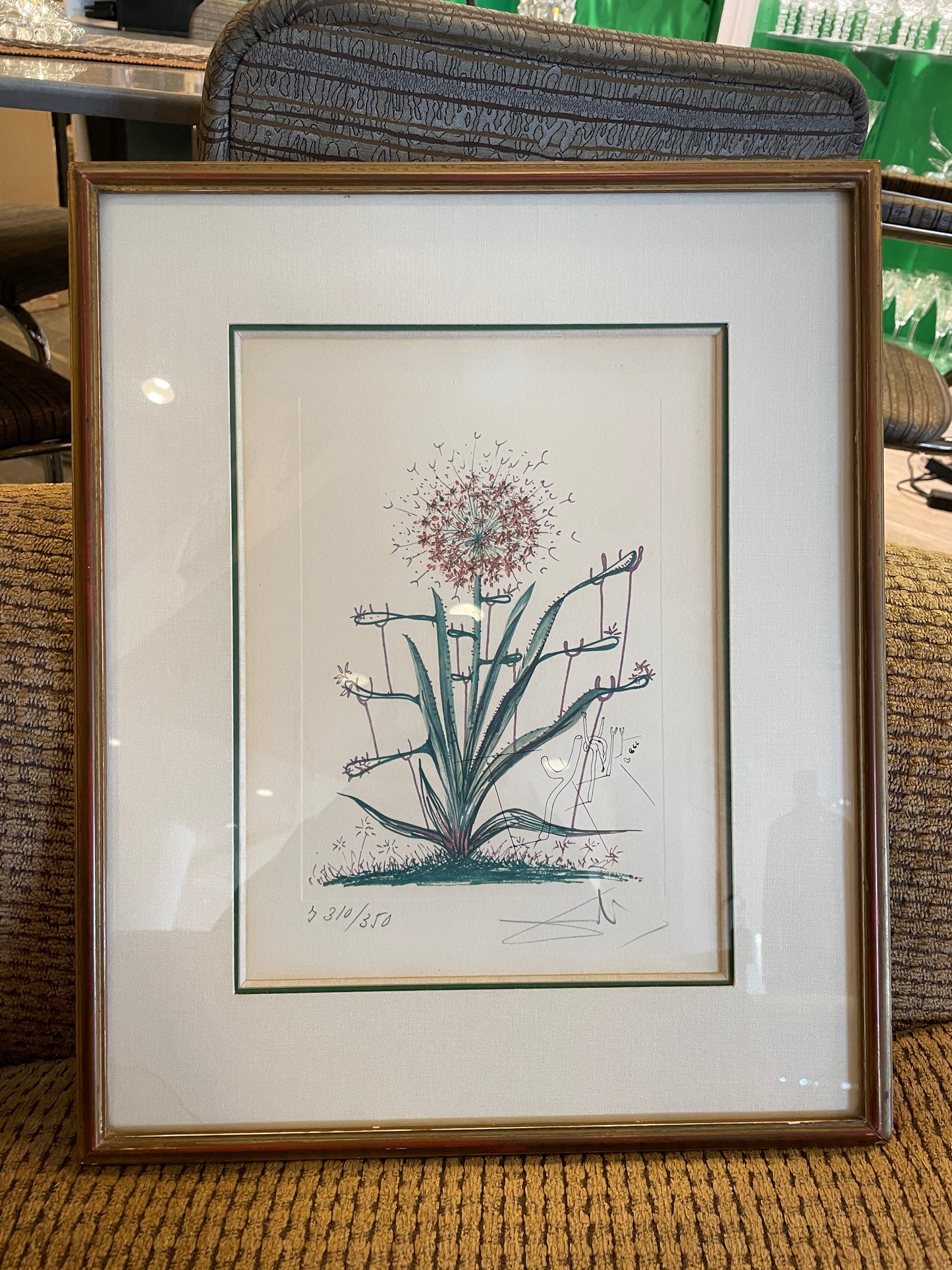 Dali "Cactus les Béquilles" Litho, AS IS (0P5001)