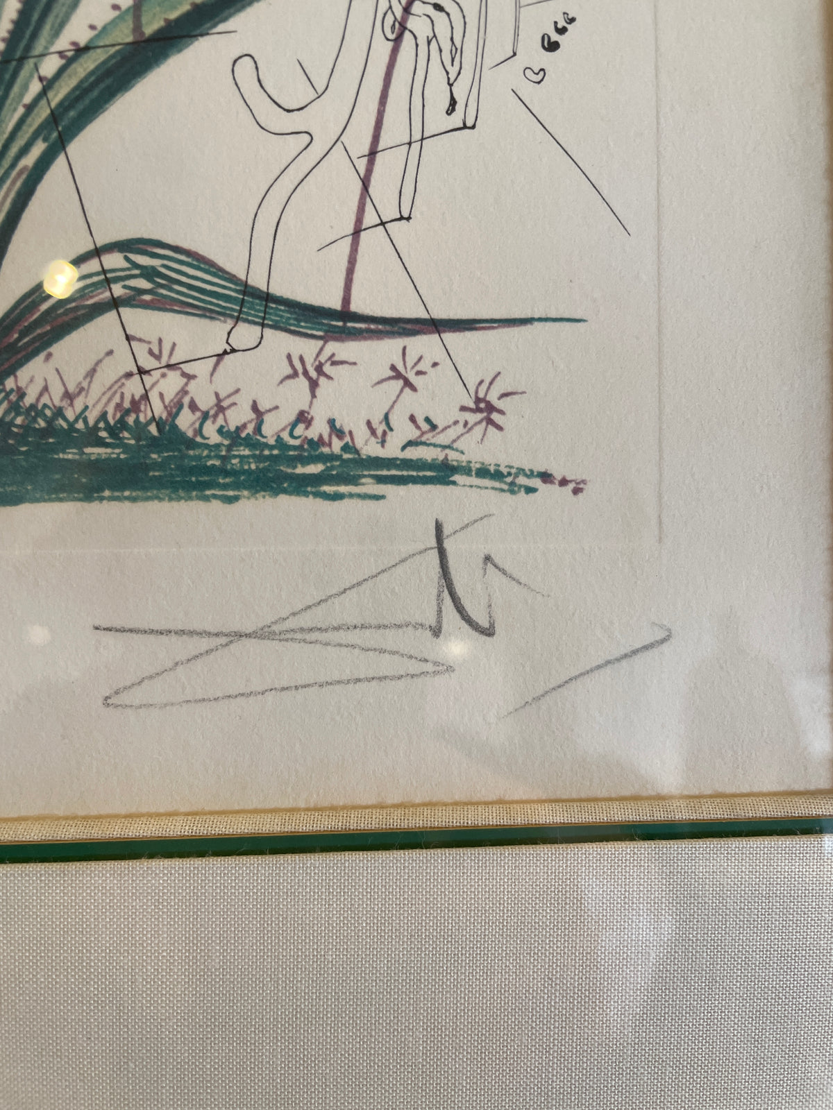 Dali "Cactus les Béquilles" Litho, AS IS (0P5001)