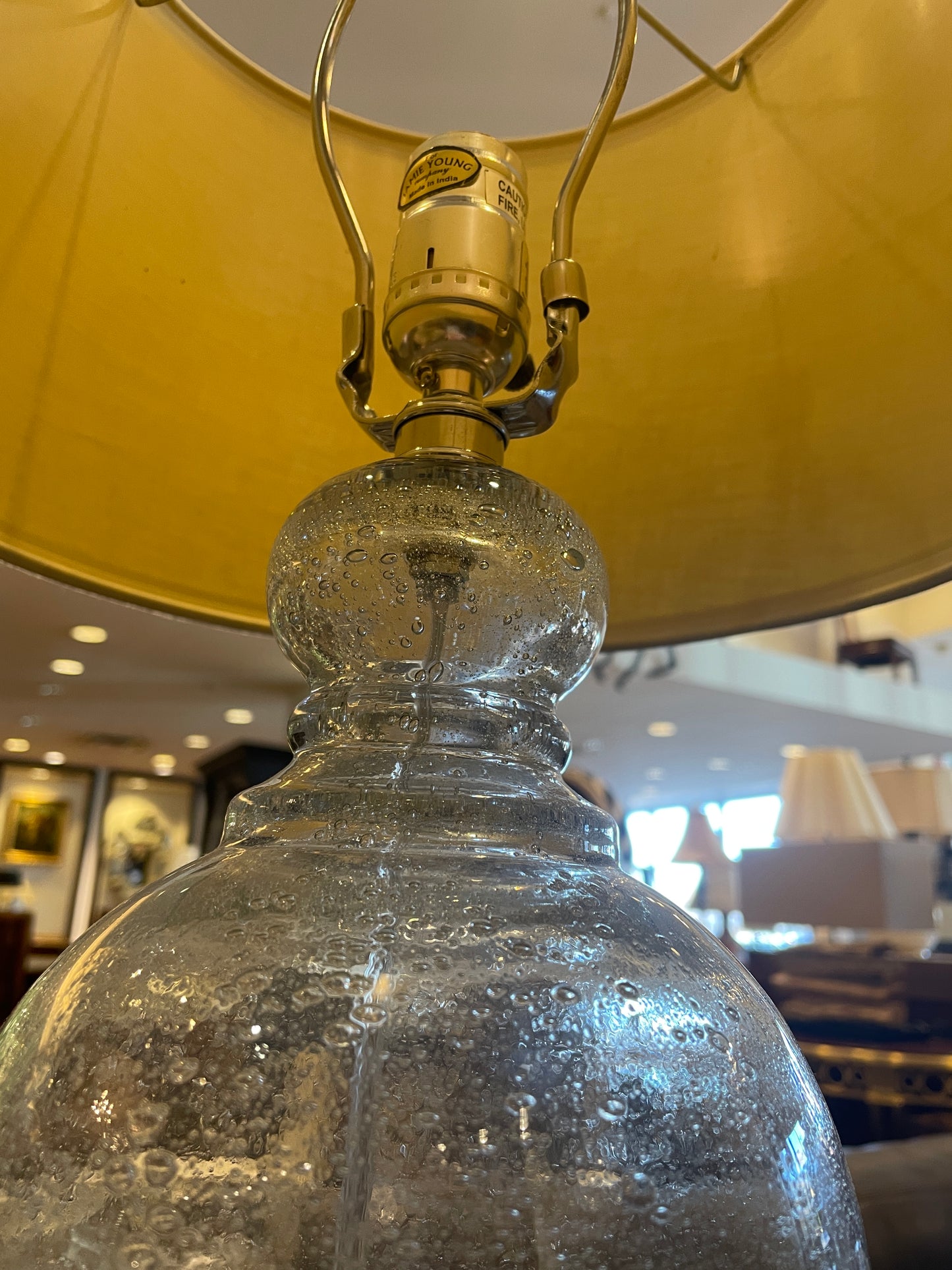 Jamie Young Bubble Glass Table Lamps, a pair (0HQ003)