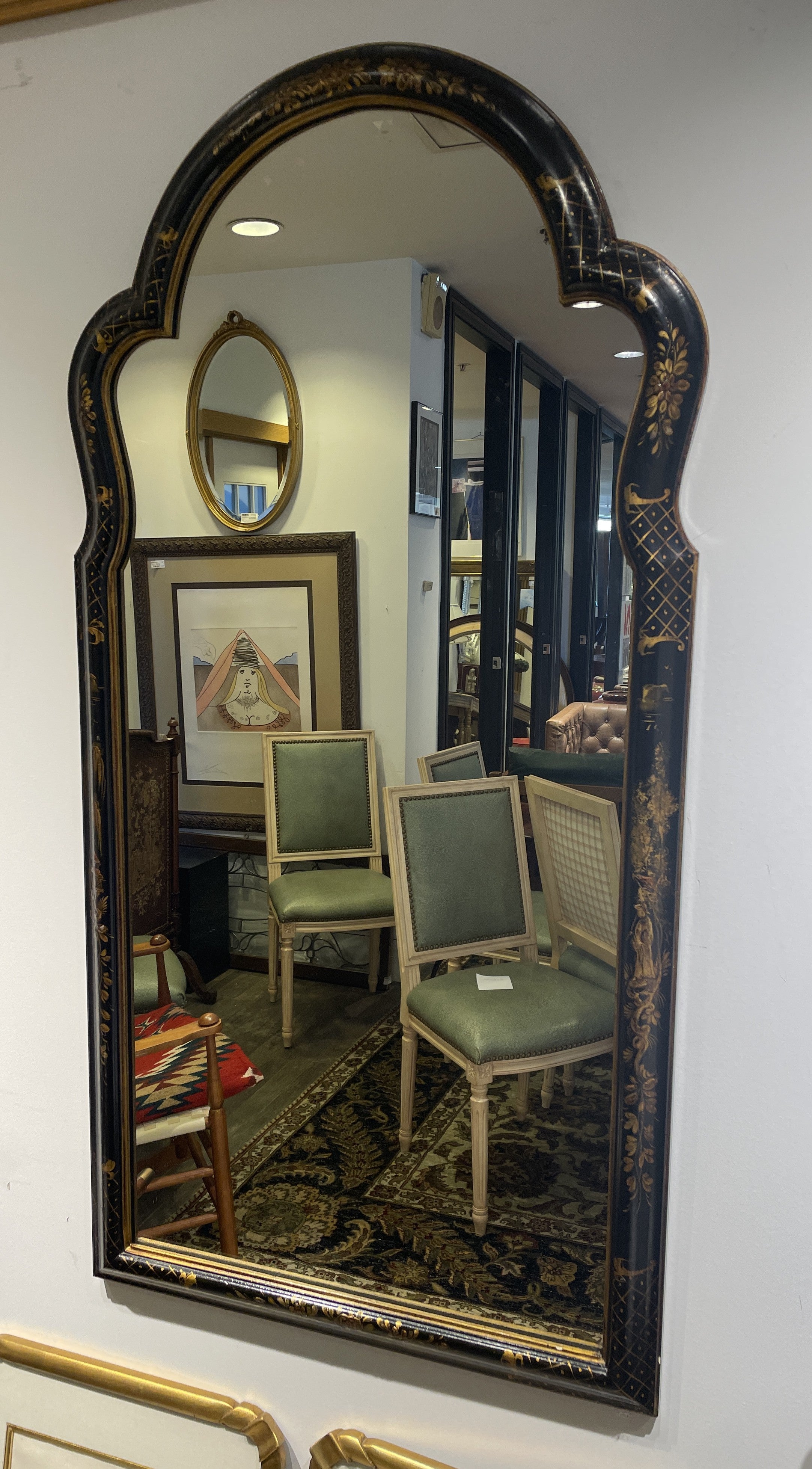 Drexel Chinoiserie Et Cetera Keyhole Mirror (0HP004) – The Perfect