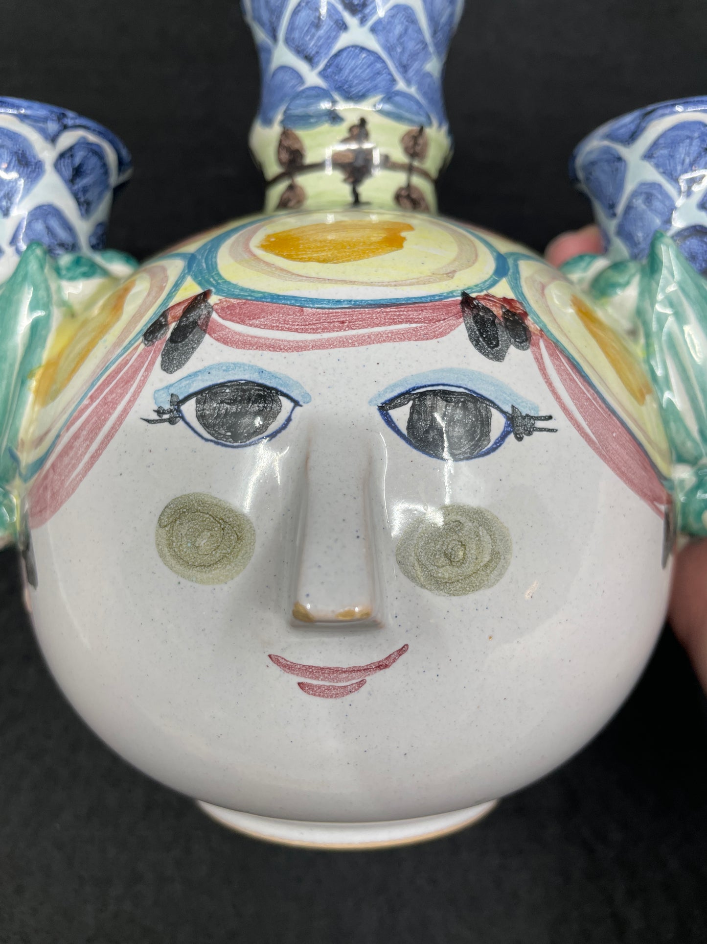 Bjorn Wiinblad (Danish) Three Candlestick Head, AS IS (0JA002)