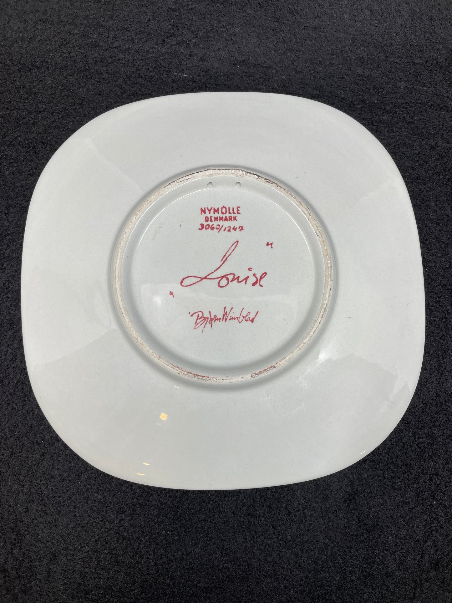 Bjorn Wiinblad "Louise" Plate, numbered (0JA006)