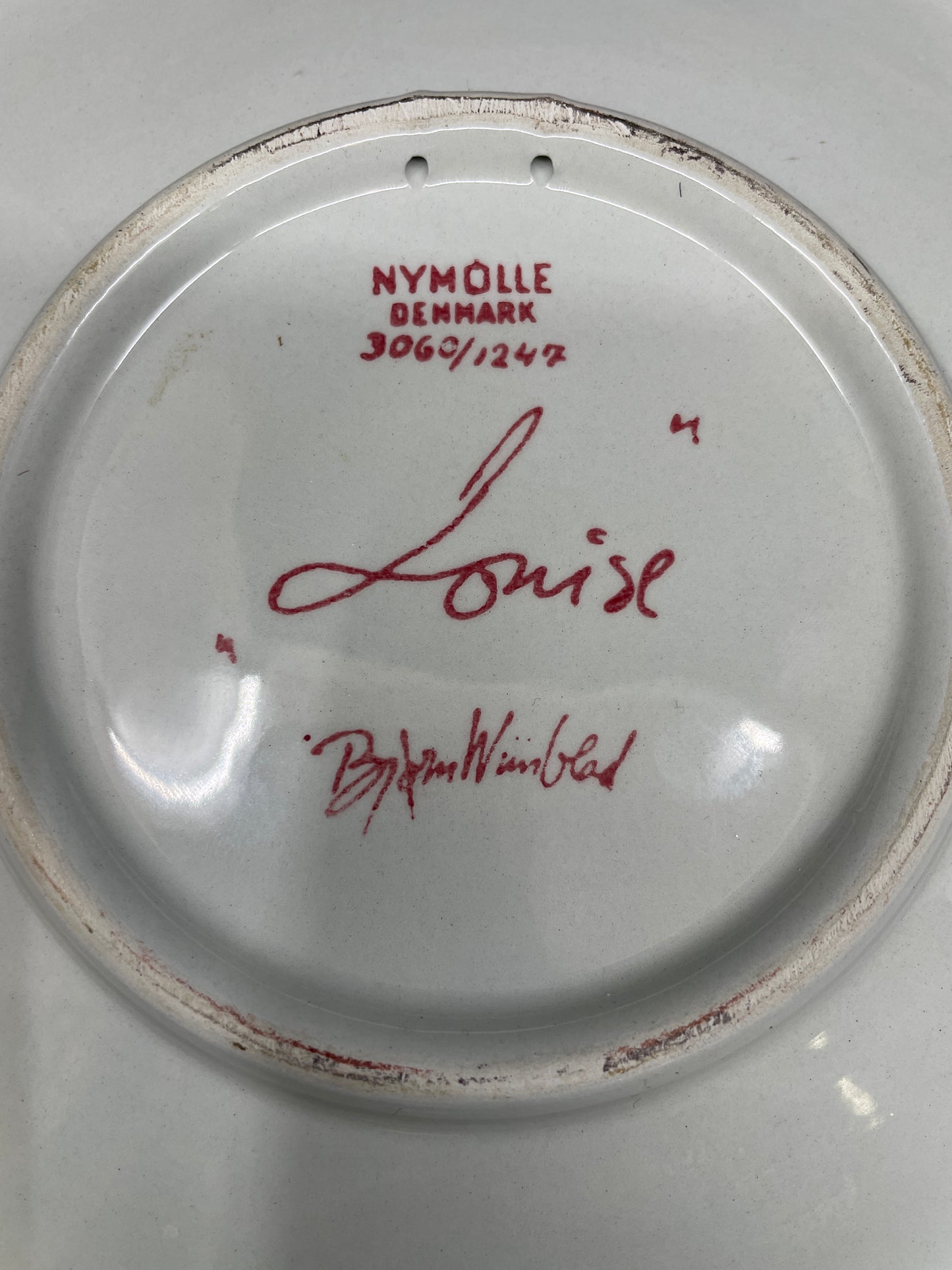Bjorn Wiinblad "Louise" Plate, numbered (0JA006)