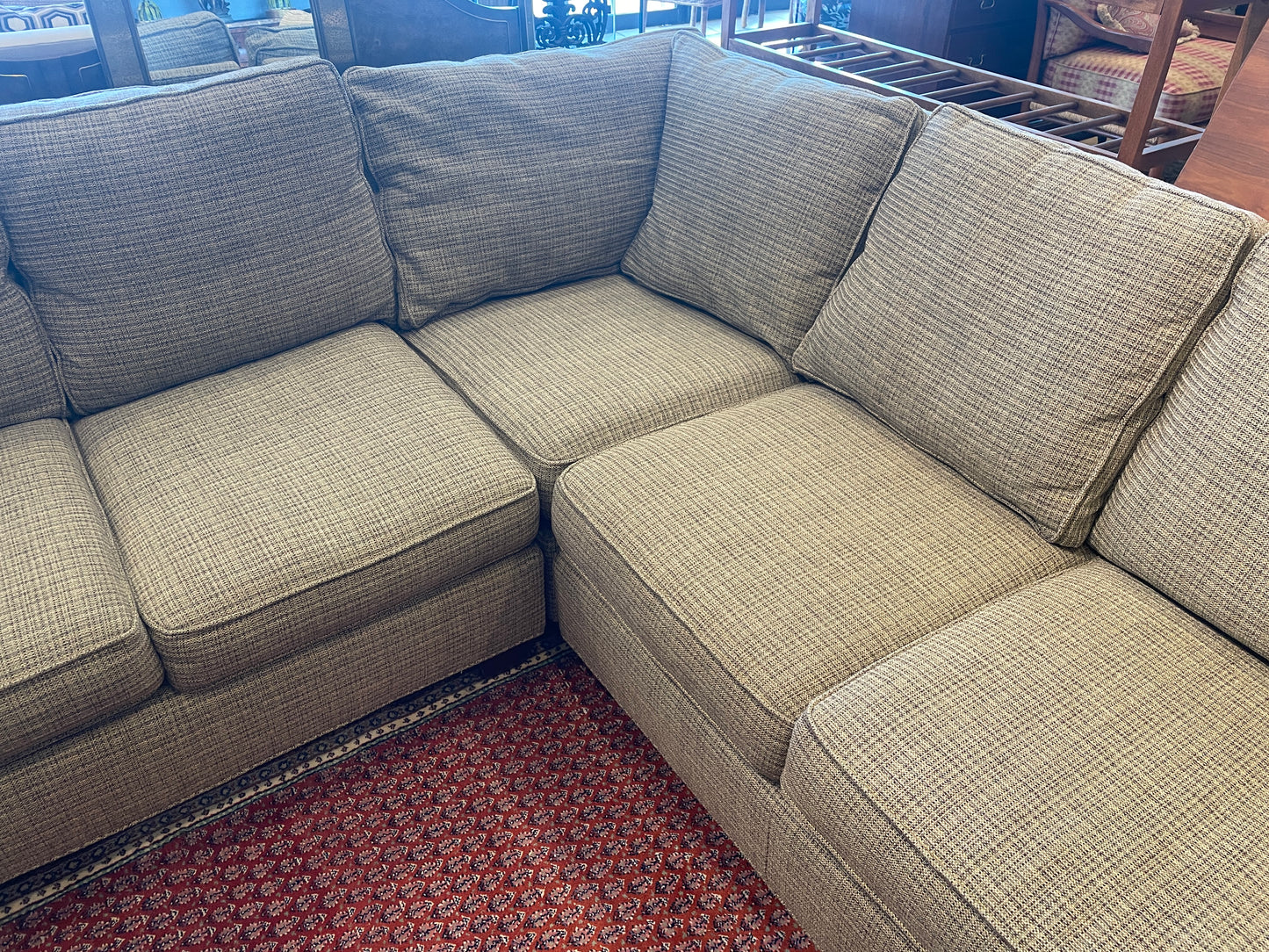 Baker Milling Road Tweed Sectional Sofa (01B01K)