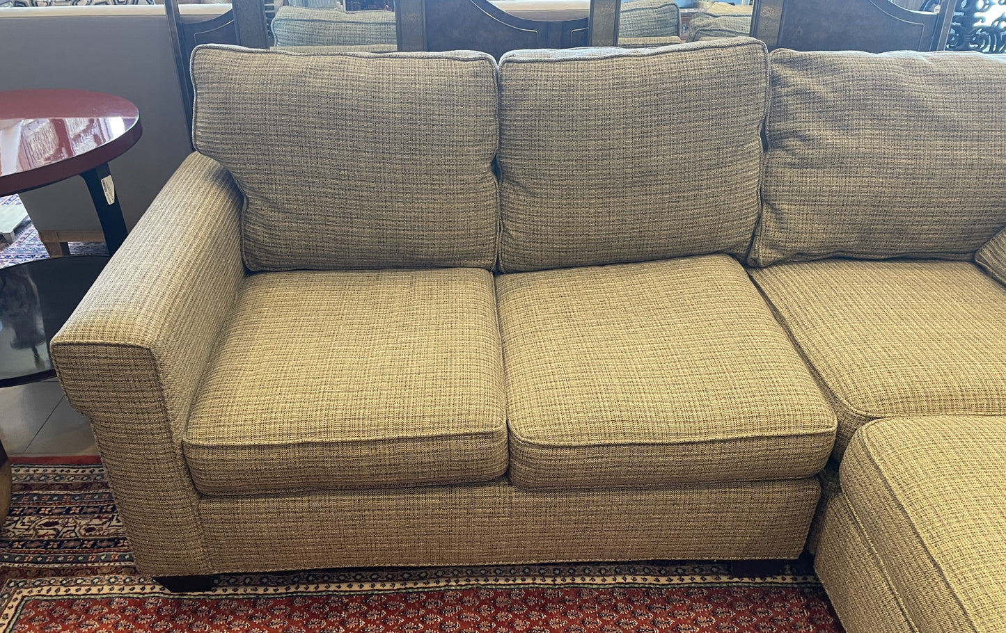 Baker Milling Road Tweed Sectional Sofa (01B01K)