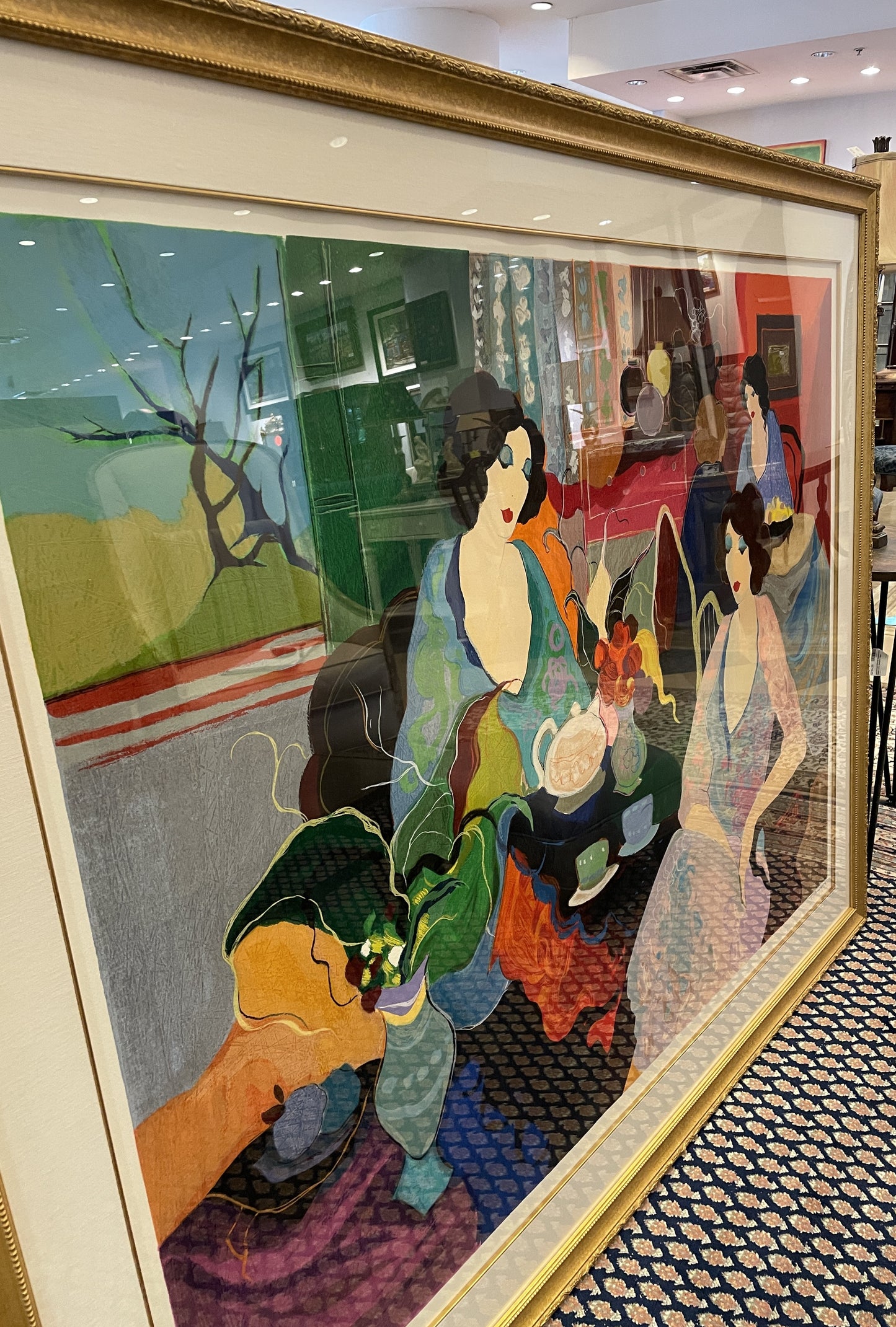 Itzhak Tarkay "Salon de Paris" Serigraph 57/350 (0DL001)