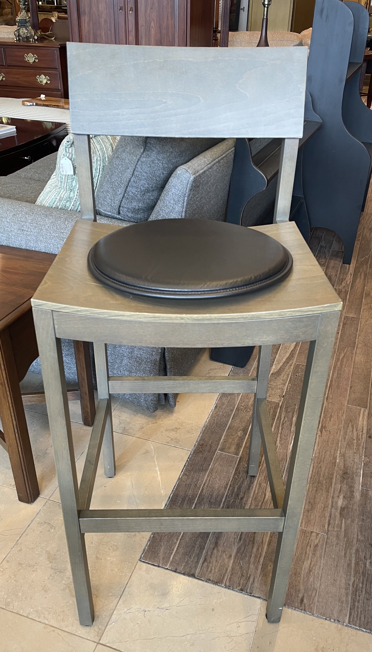 CB2 Wooden Barstool, AS IS (Five available 01B01L 01B01M 01B01N 01B01O 01B01P)