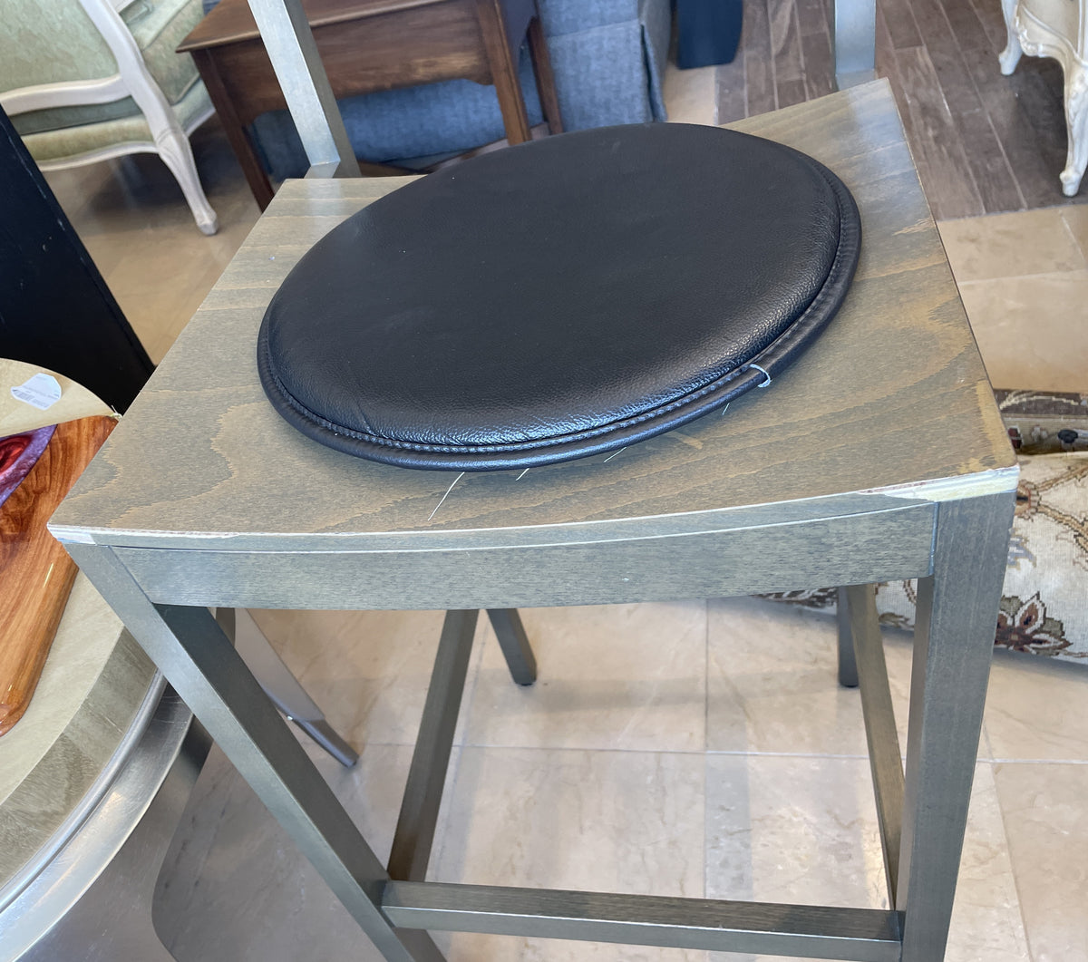 CB2 Wooden Barstool, AS IS (Five available 01B01L 01B01M 01B01N 01B01O 01B01P)
