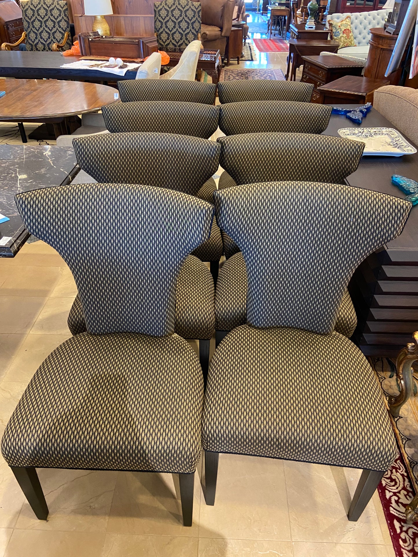 Set of 8 Upholstered Dining Chairs (25331)