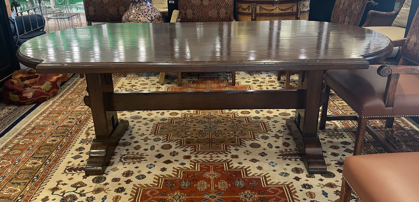 Woodland Furniture Trestle Table AS IS (0ED002)