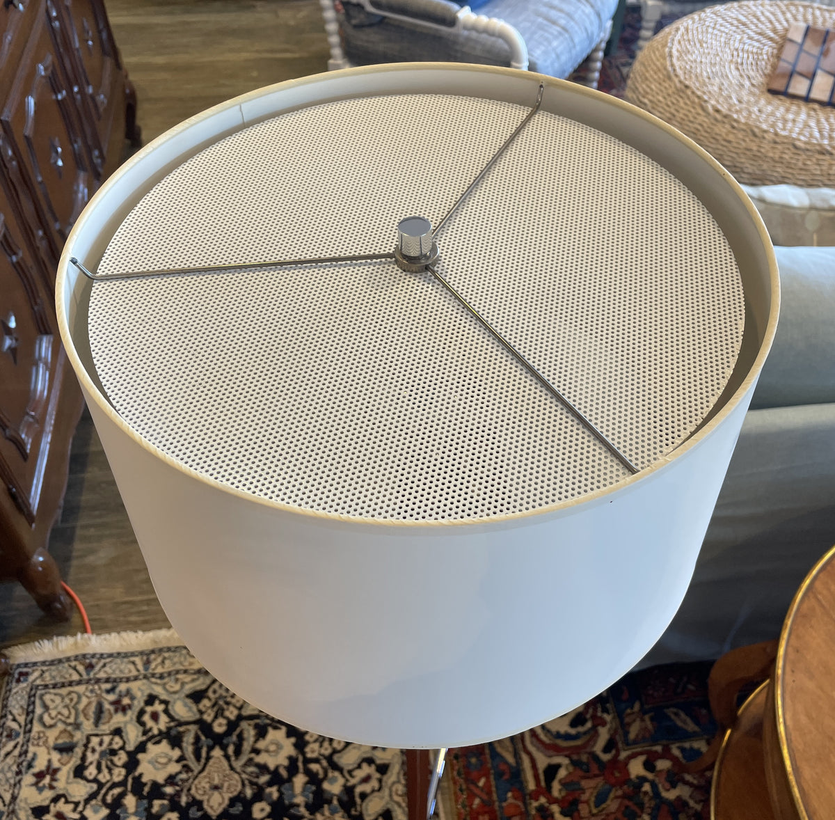 Nessen Leather Wrapped Floor Lamp (01B01Q)