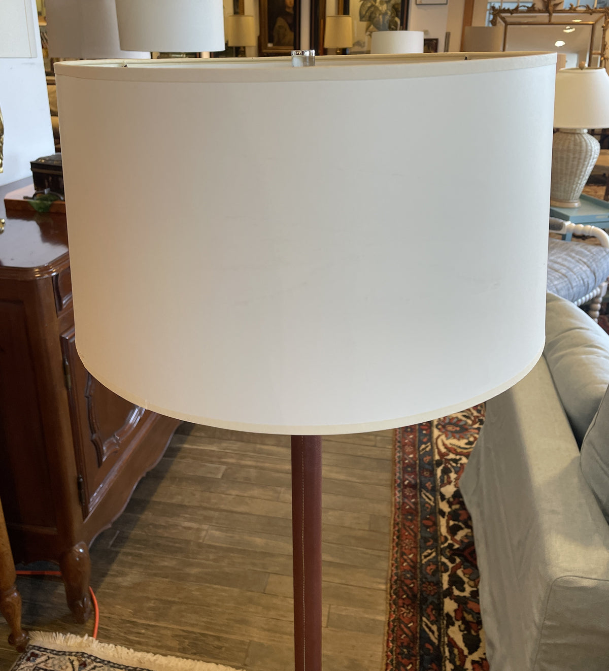 Nessen Leather Wrapped Floor Lamp (01B01Q)