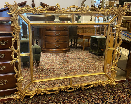 Large Ornate Gilt Mirror AS IS (28001)