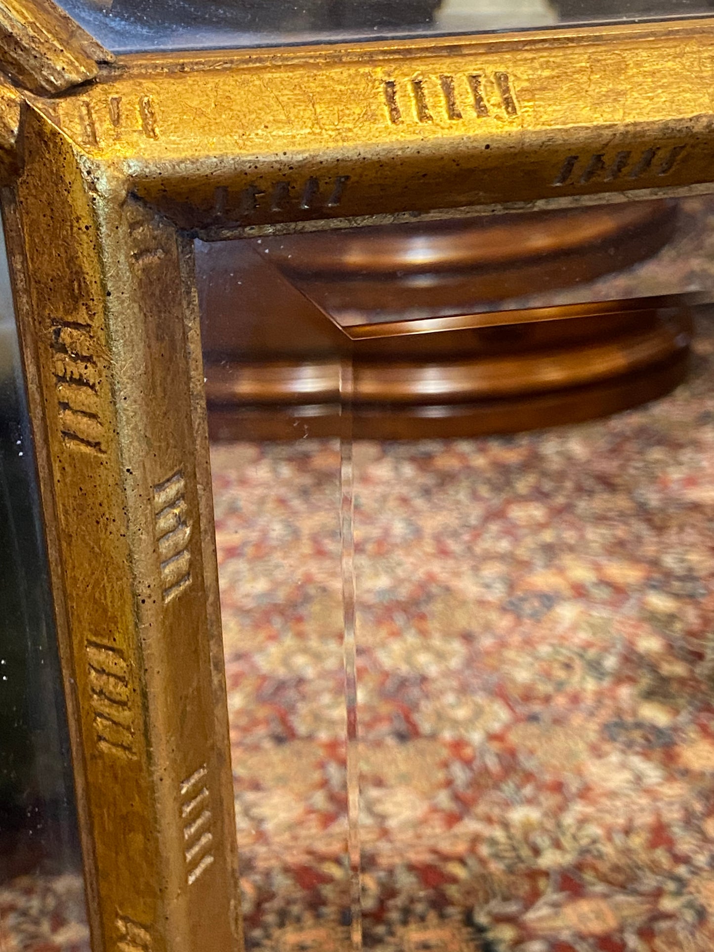 Large Ornate Gilt Mirror AS IS (28001)