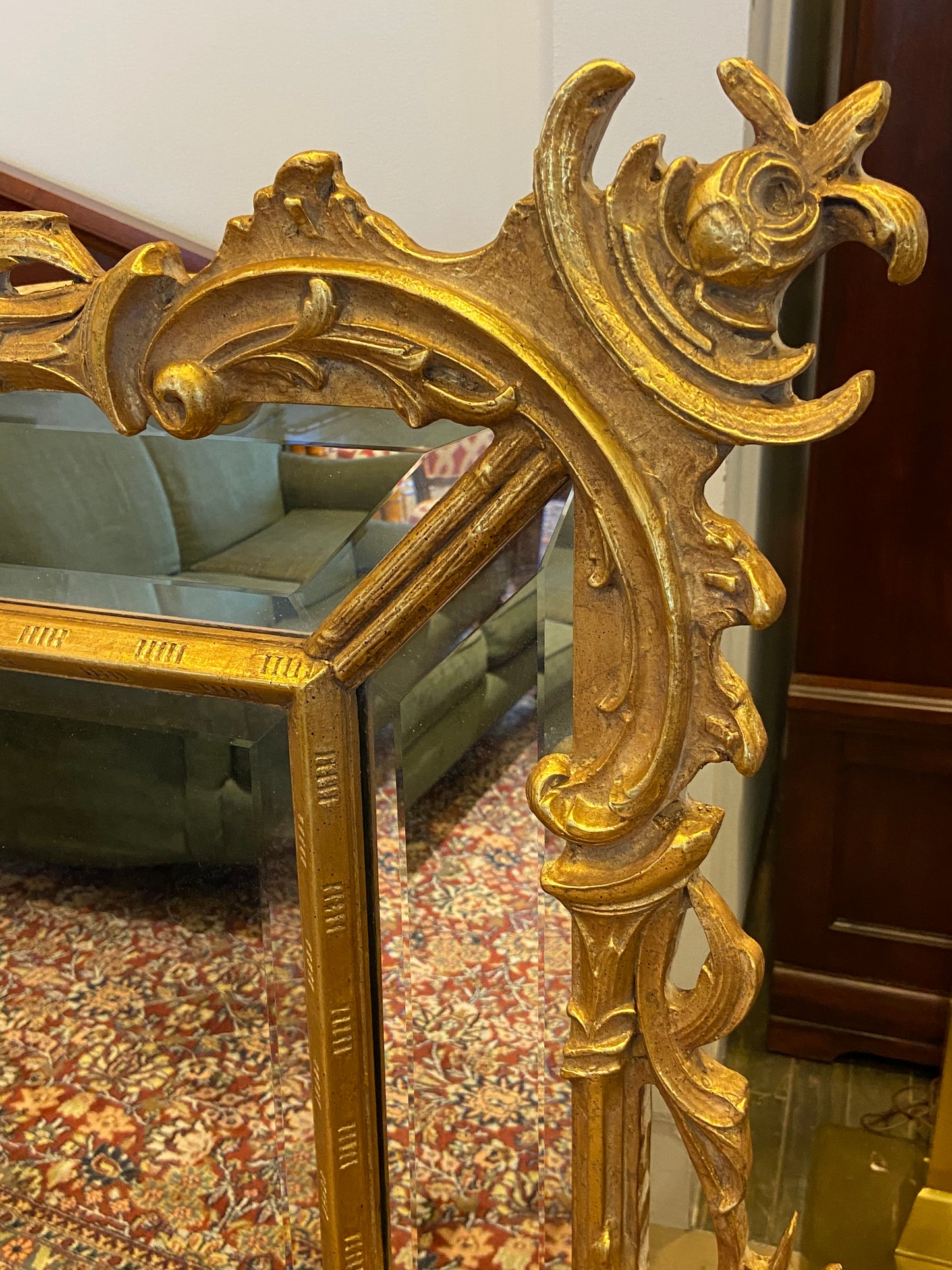 Large Ornate Gilt Mirror AS IS (28001)