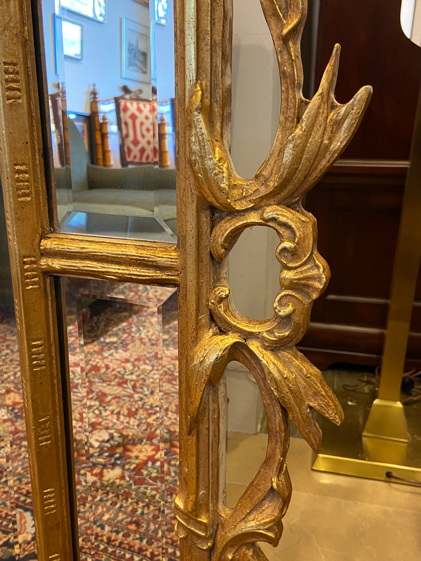 Large Ornate Gilt Mirror AS IS (28001)