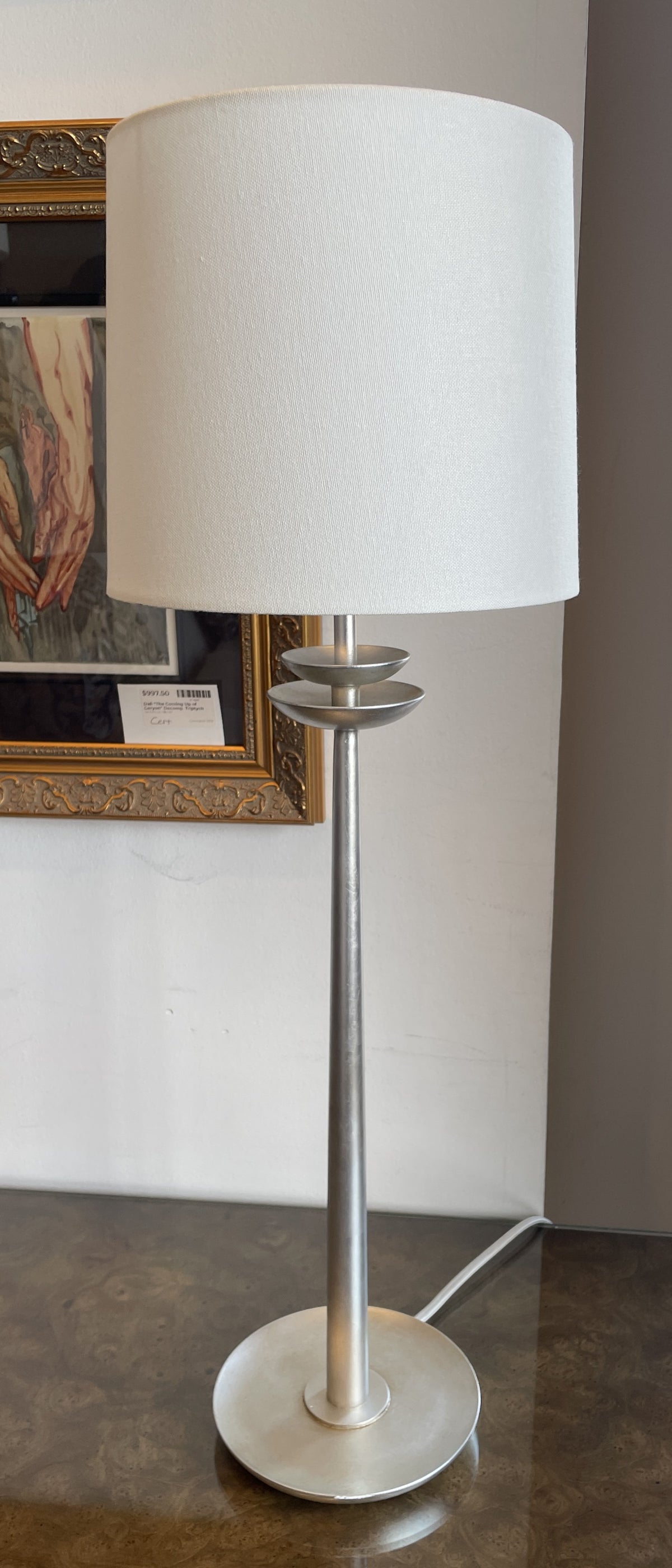 Visual Comfort Silver Beaumont Table Lamps, a pair (01B01S)