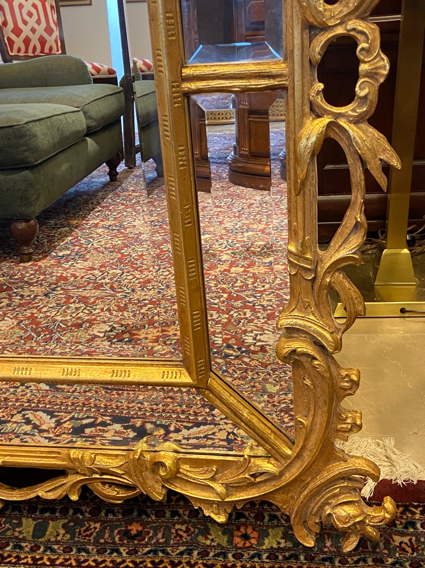Large Ornate Gilt Mirror AS IS (28001)