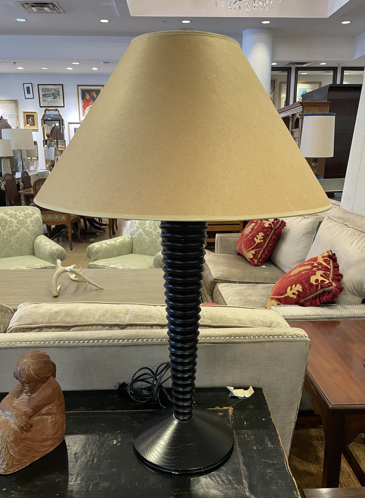"As You Like It" Reeded Lamps, a pair AS IS (01B01X)