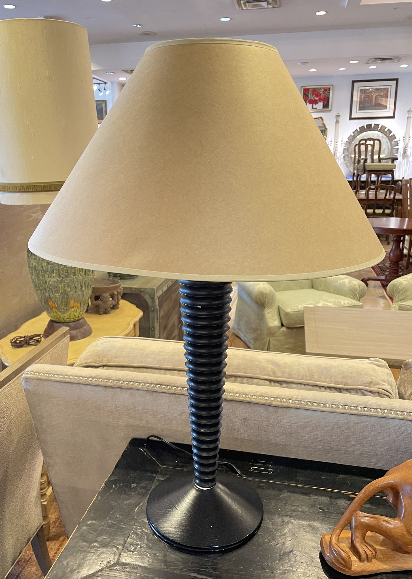 "As You Like It" Reeded Lamps, a pair AS IS (01B01X)