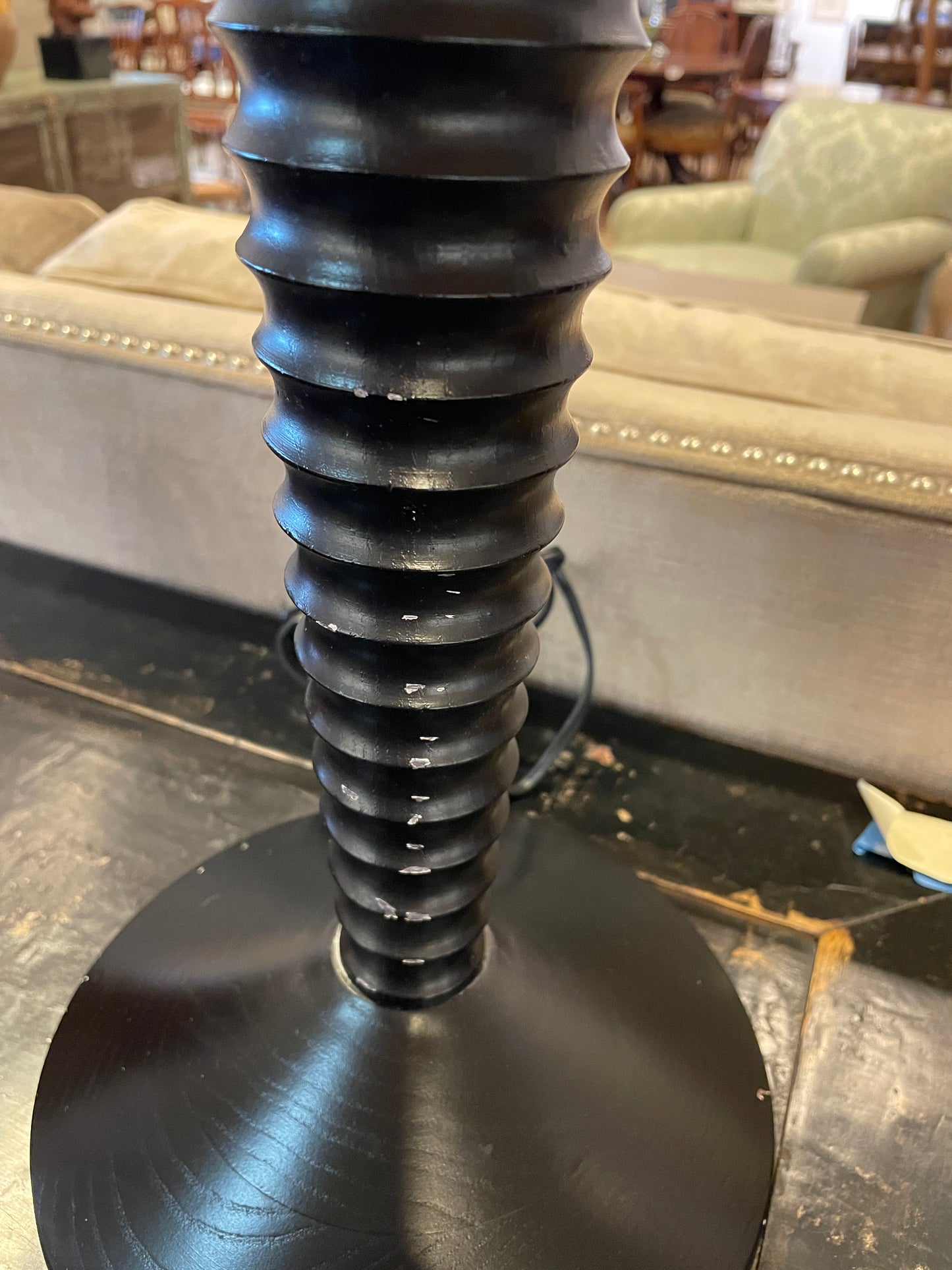 "As You Like It" Reeded Lamps, a pair AS IS (01B01X)