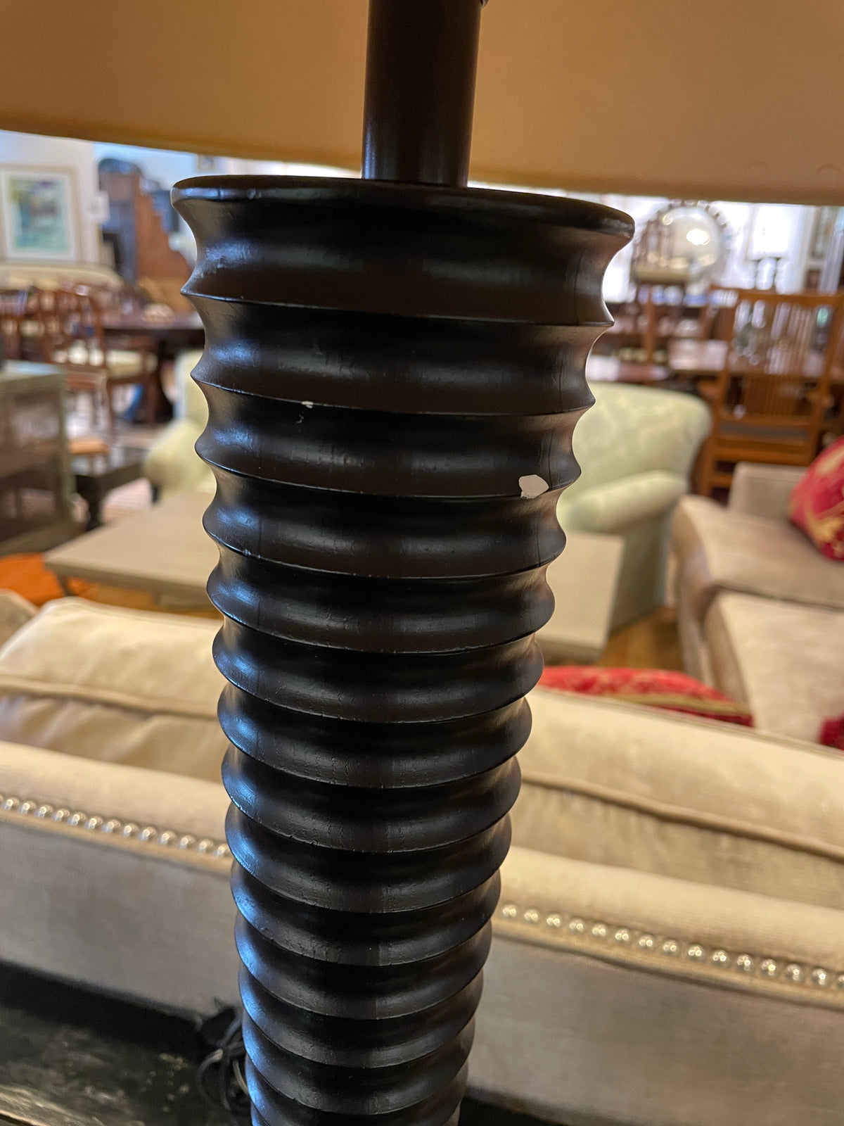 "As You Like It" Reeded Lamps, a pair AS IS (01B01X)
