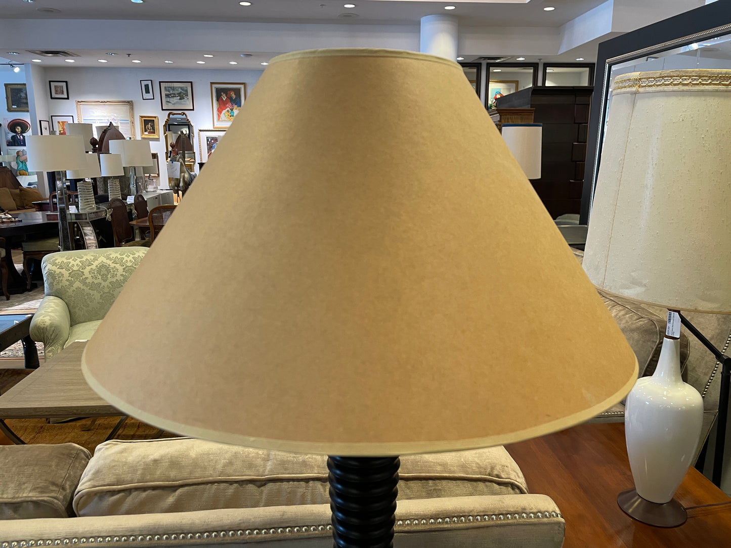 "As You Like It" Reeded Lamps, a pair AS IS (01B01X)