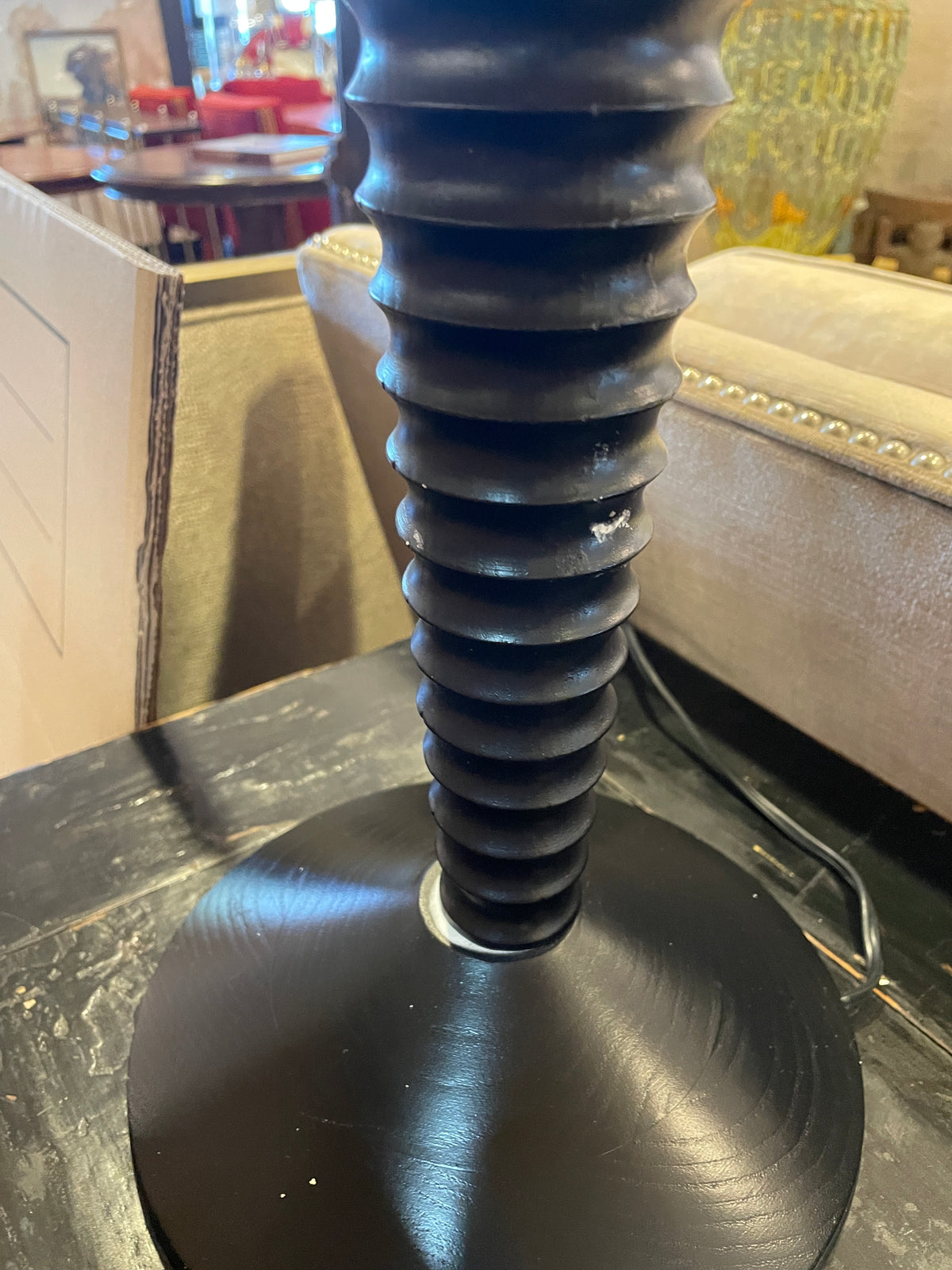 "As You Like It" Reeded Lamps, a pair AS IS (01B01X)
