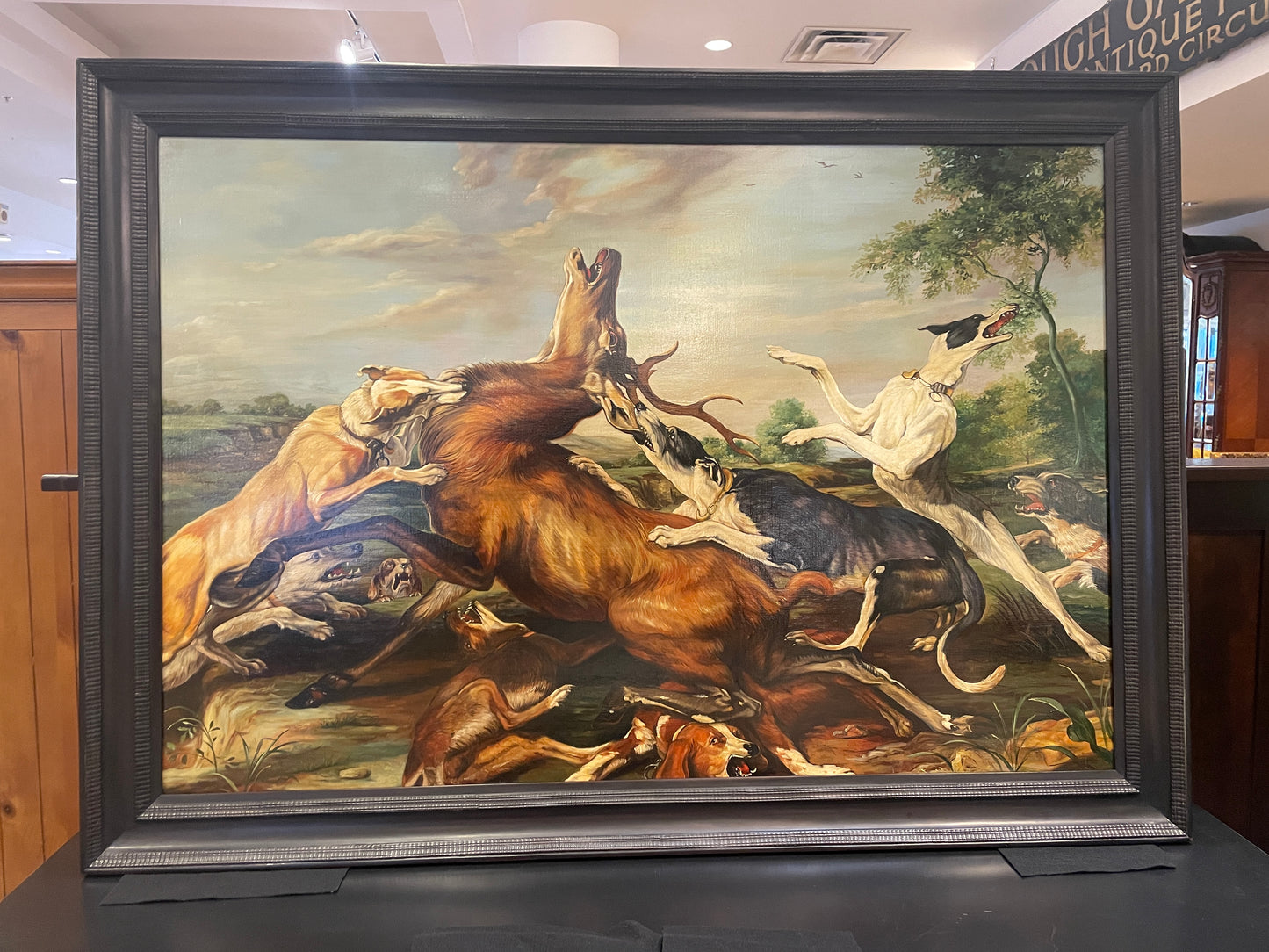 Frans Snyders Reproduction Oil on Canvas, Deer Hunt Scene (0HP012)