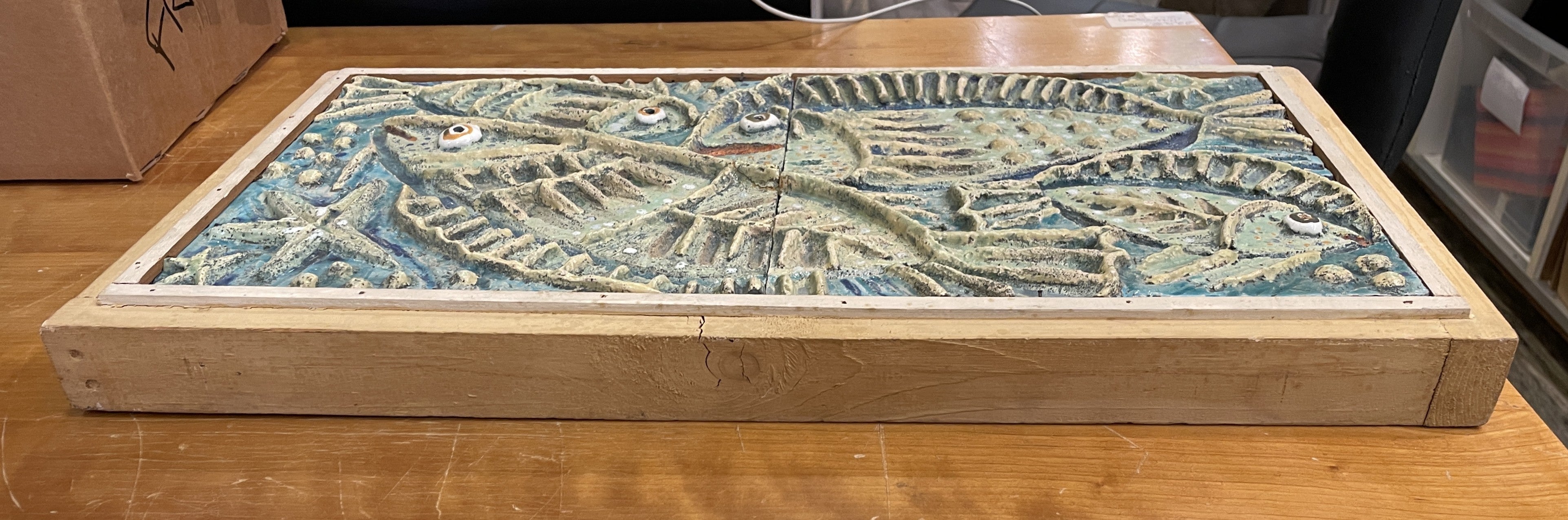 Panos Valsamakis (Greece, 1900-1986) Relief Ceramic Fish Tiles
