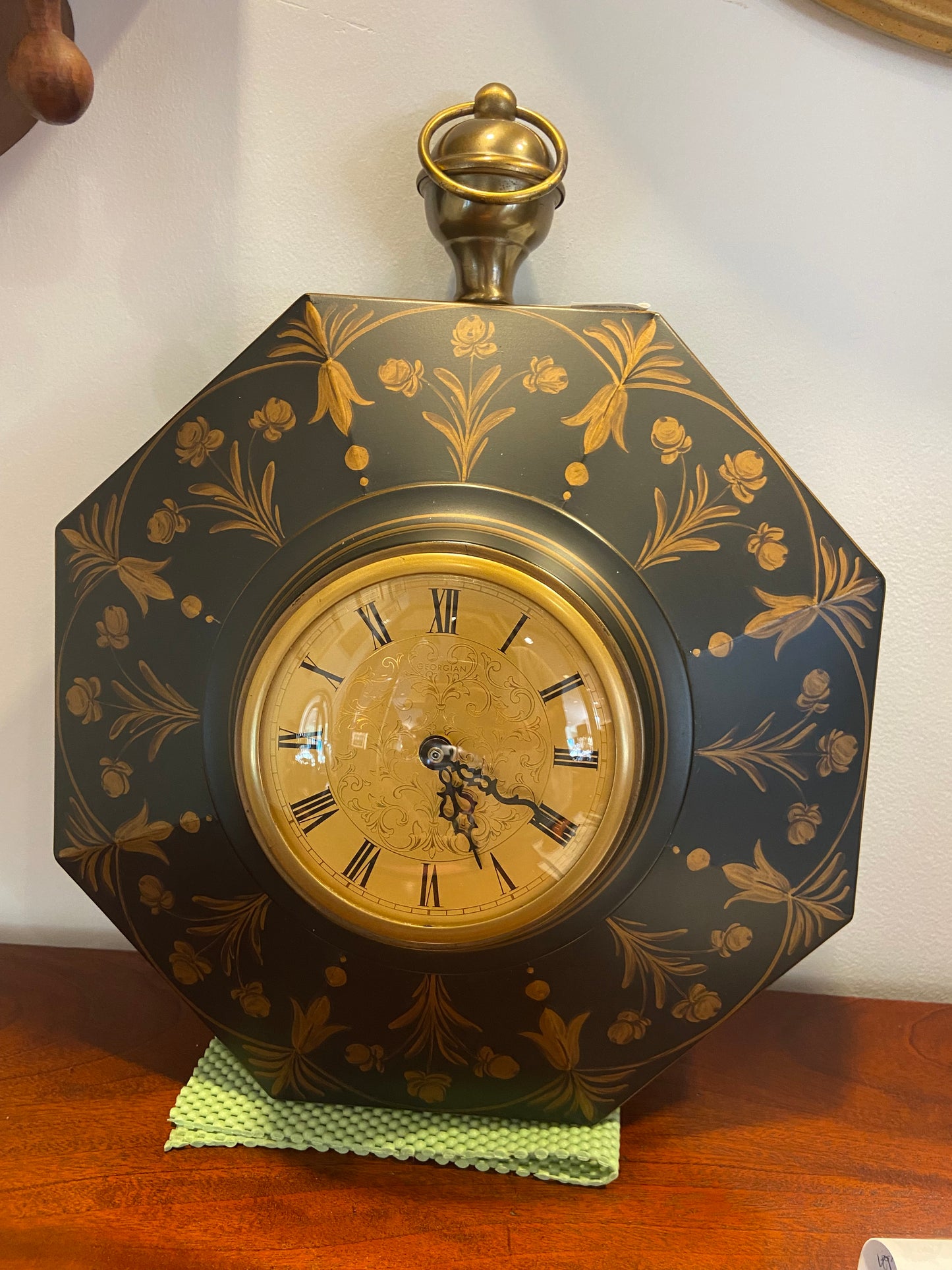 Vintage Georgian Tole Clock (25246)