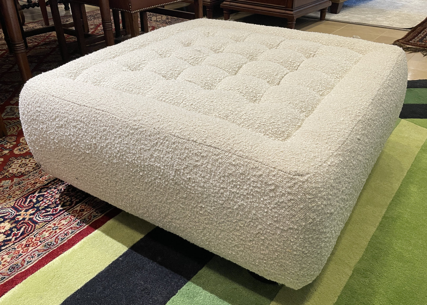 CB2 by Lenny Kravitz "Fells" Boucle Ottoman (0LG00S)