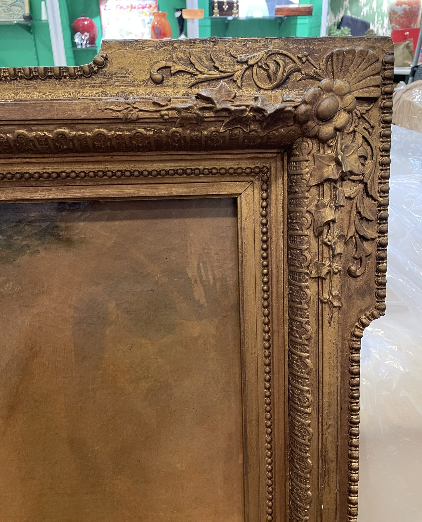 19th Century Portrait on Canvas, Unsigned (0LJ002)