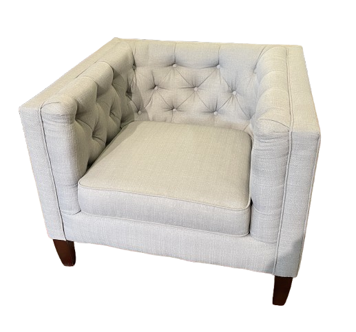 Gray Tufted Armchair (01D00H)