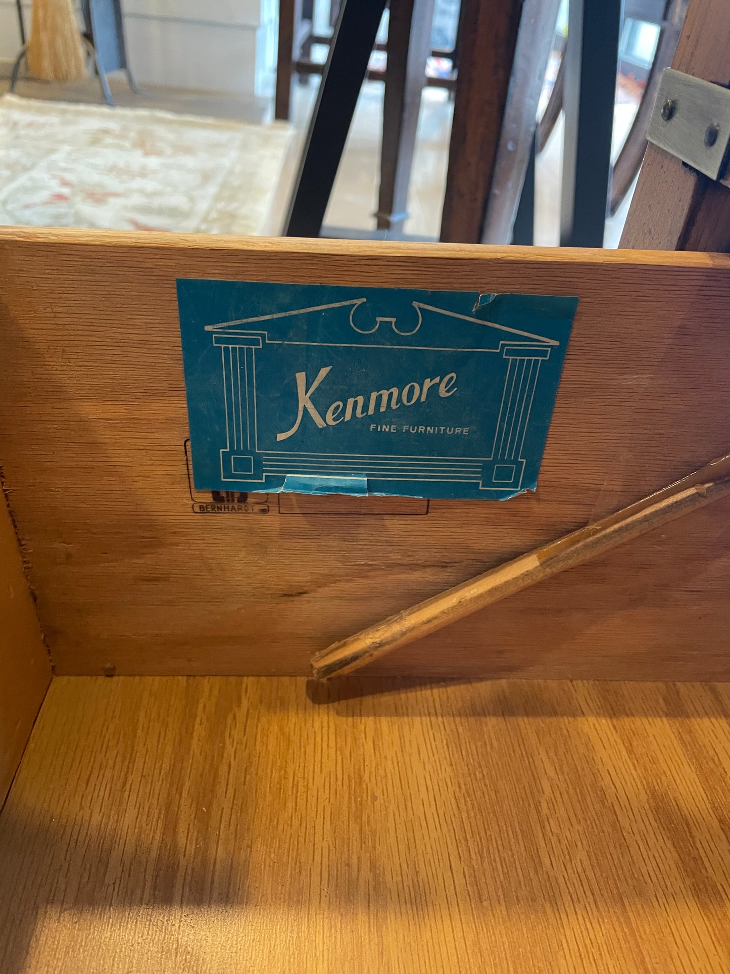 Vintage Campaign Style Kenmore Bookcase (Two available) (0HU003)