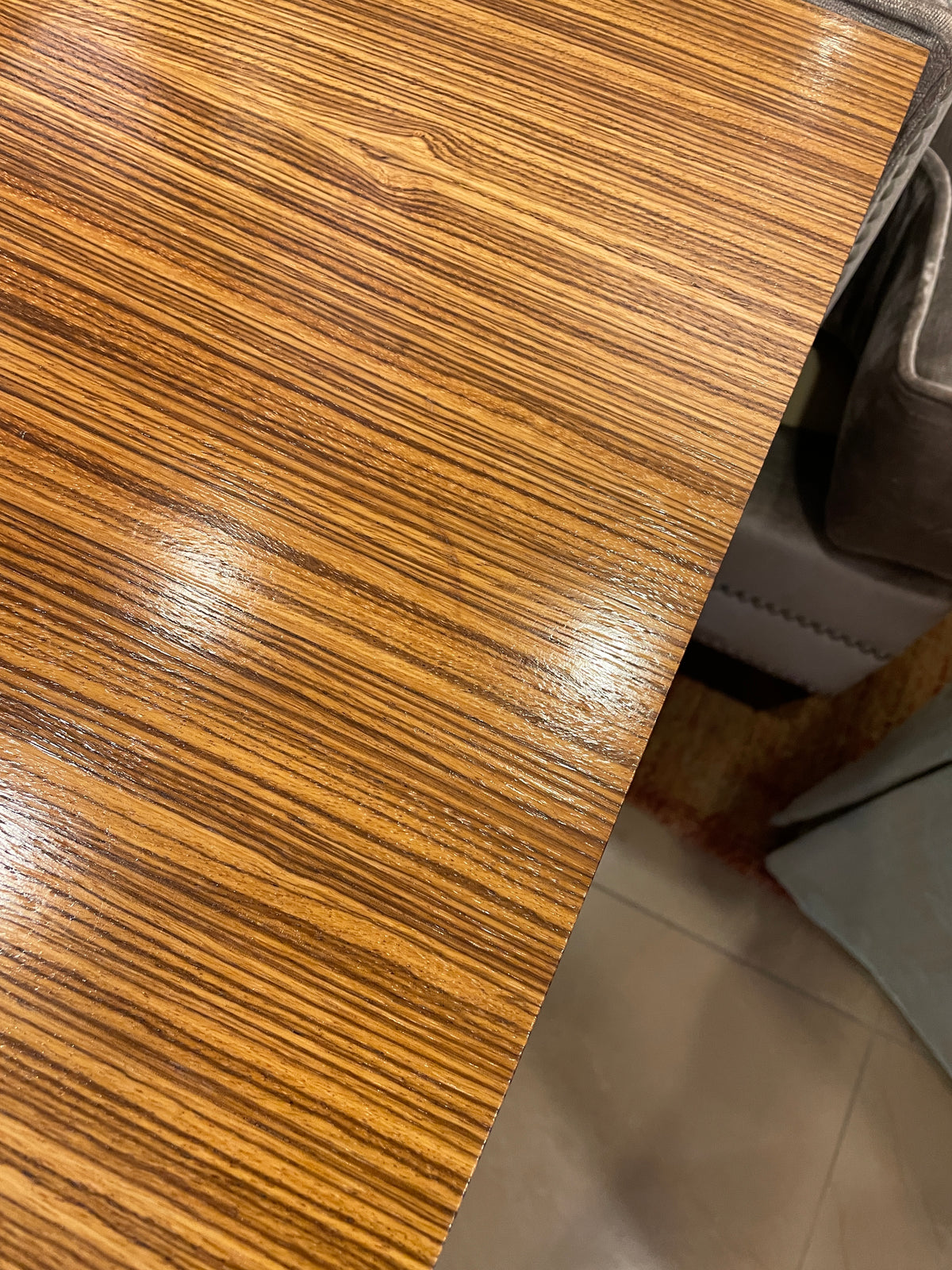 Macassar Ebony and Iron End Table, AS IS (01B035)