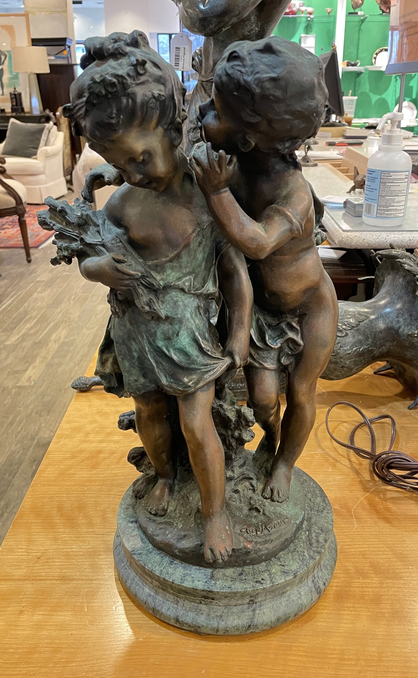 After Auguste Moreau Bronze of Children (0L6002)