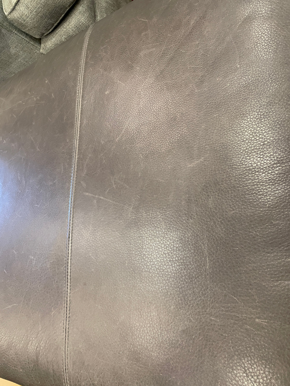 Crate and Barrel Leather Ottoman or Cocktail Table (01B027)