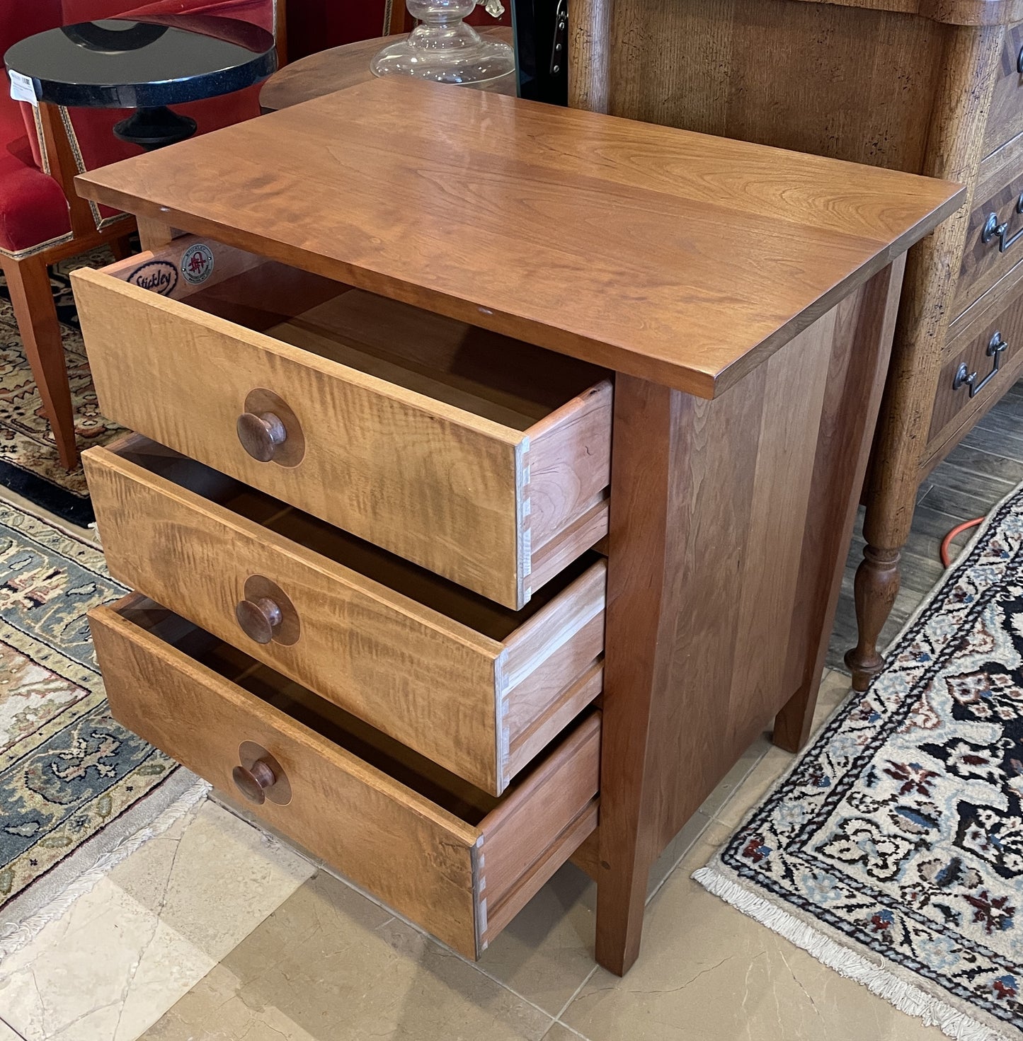 Stickley Harvey Ellis Three Drawer Nightstand, AS IS (01B02I)