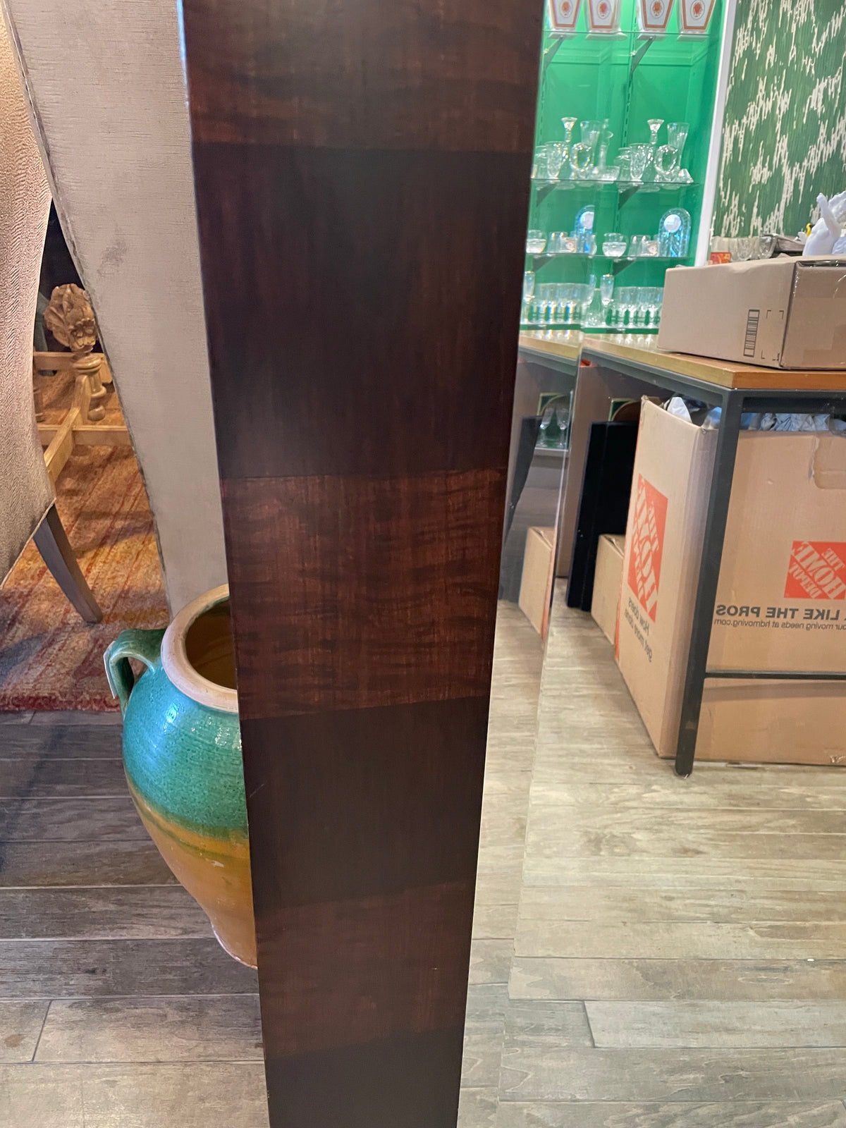 Dual Toned Beveled Wooden Framed Mirror, AS IS (01B02J)
