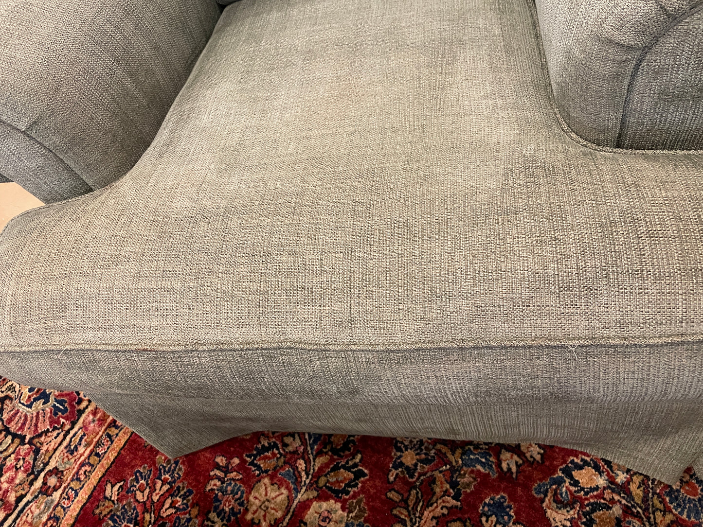 Seafoam Occassional Arm Chair, AS IS (Two available 01B02K 01B02L)