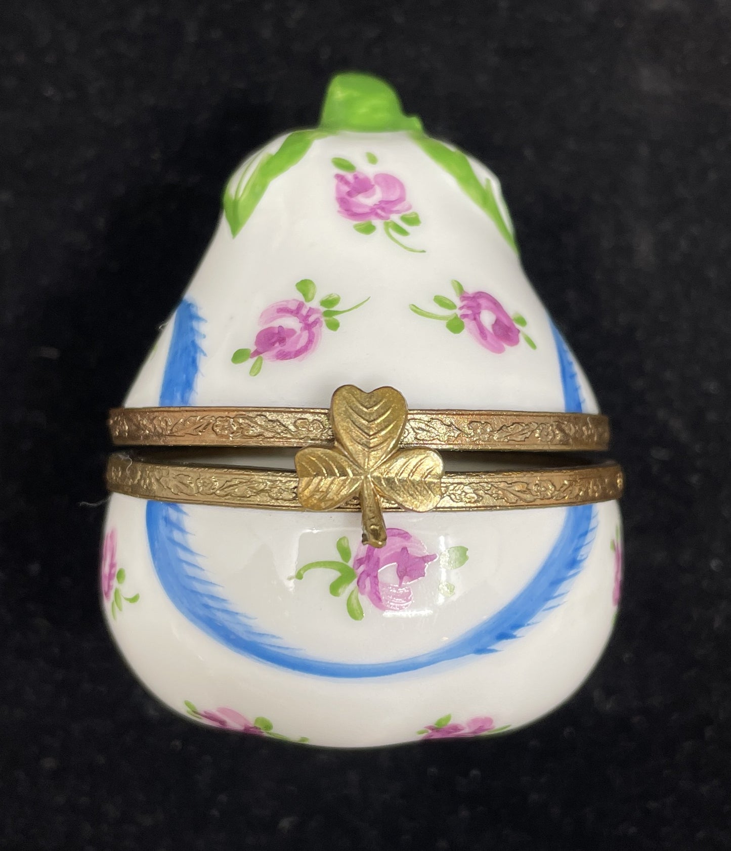 Limoges Pear Trinket Box (0I0002)