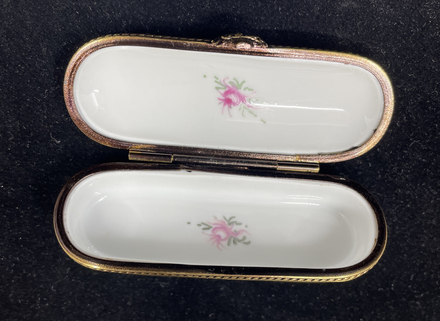 Limoges Harvest Scene Trinket Box (0I0003)