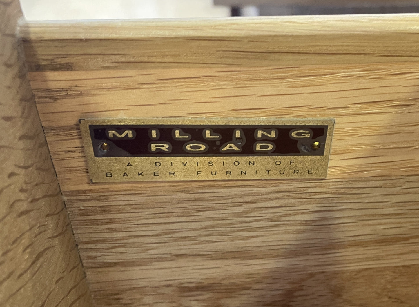 Milling Road Three Drawer Inlayed Chest, AS IS (01B02Z)