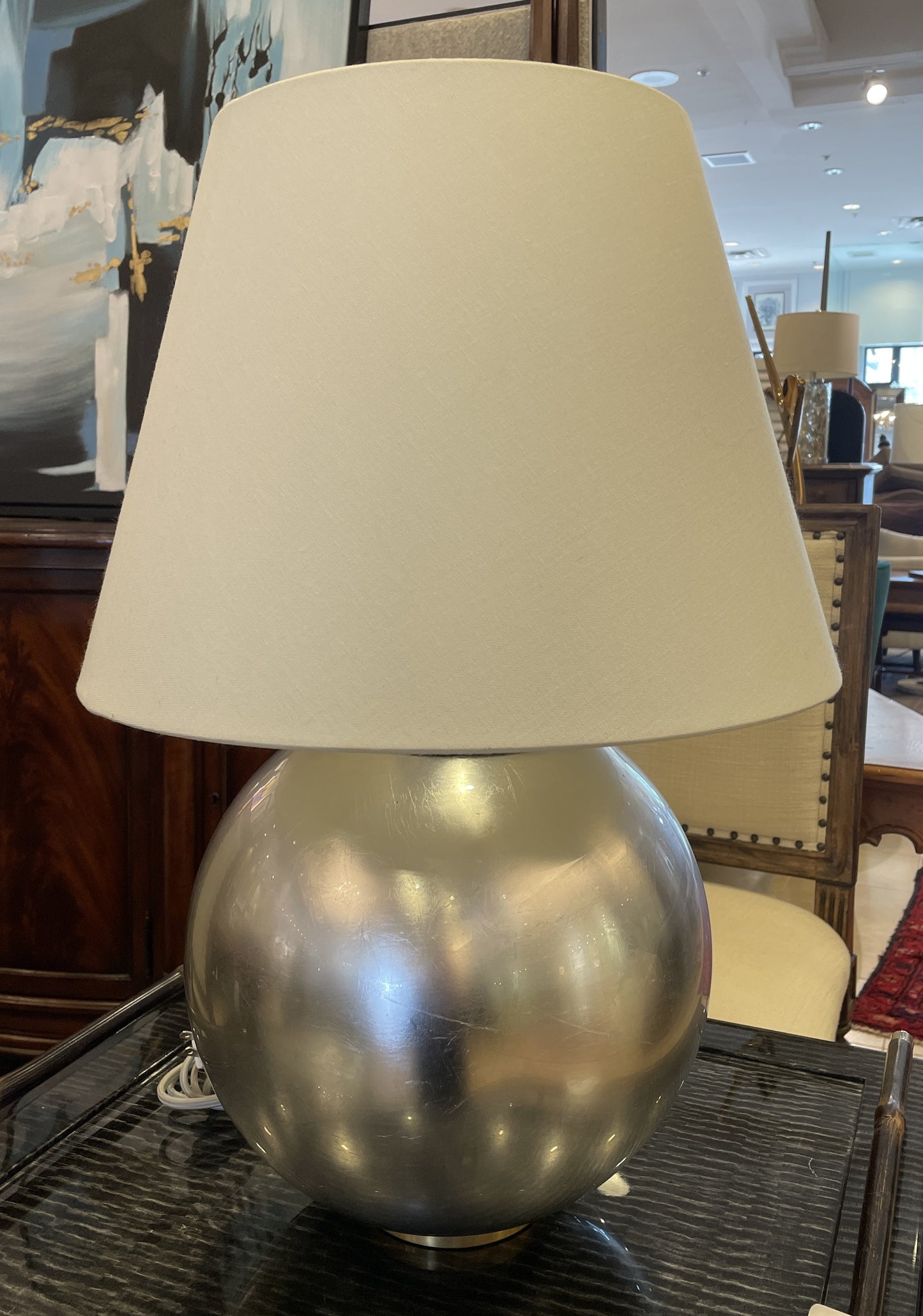 Aerin "Morton" Silver Leaf Lamp (05B009)