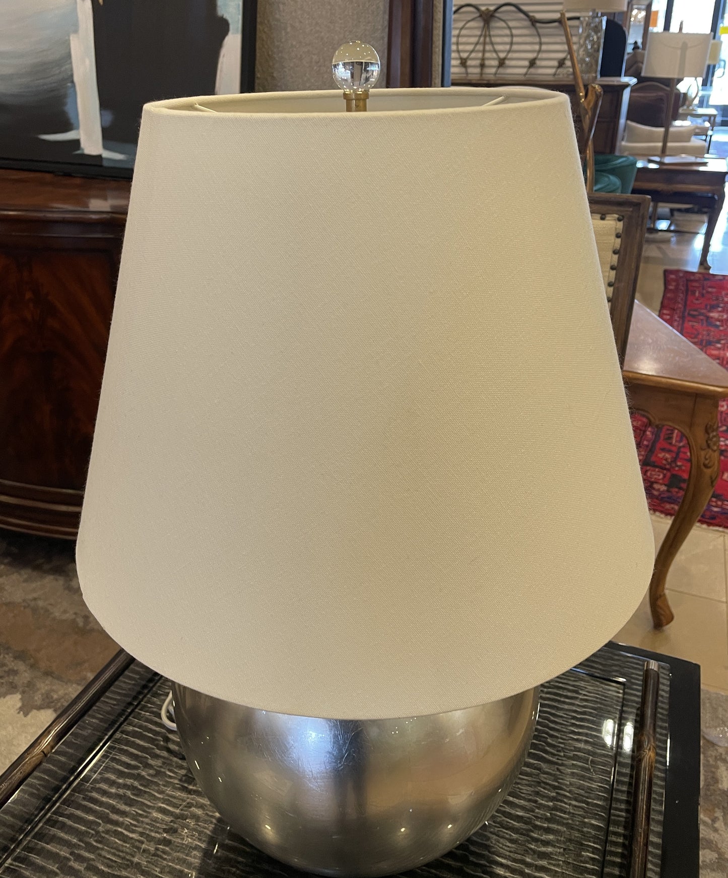 Aerin "Morton" Silver Leaf Lamp (05B009)