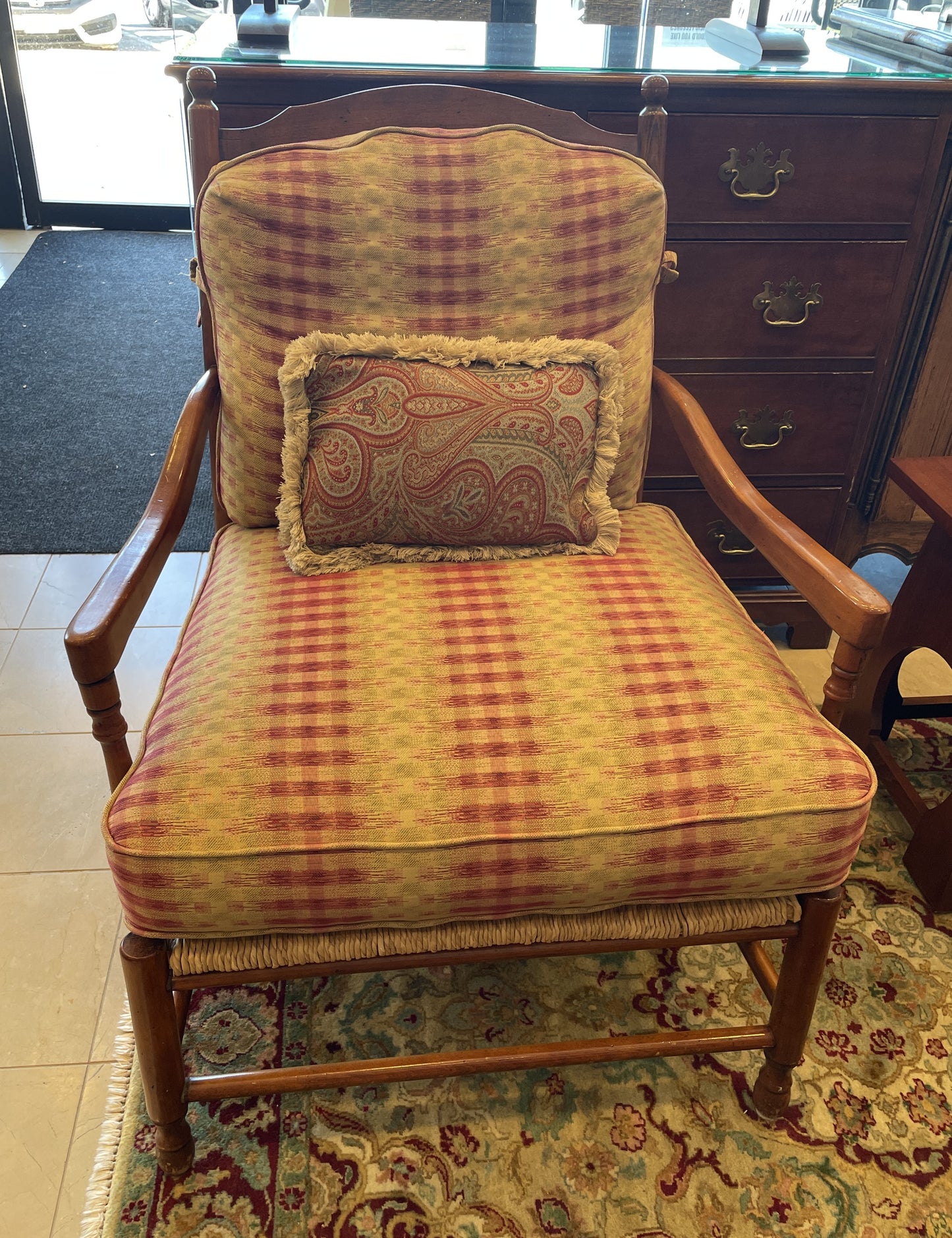 Wesley Hall Oversized Rush Seat Ladderback Chair (0P7001)
