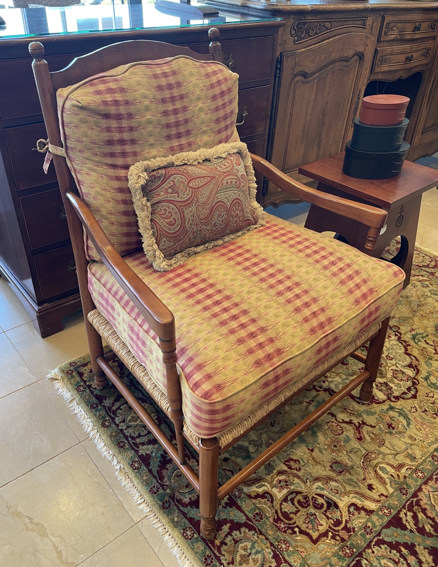 Wesley Hall Oversized Rush Seat Ladderback Chair (0P7001)